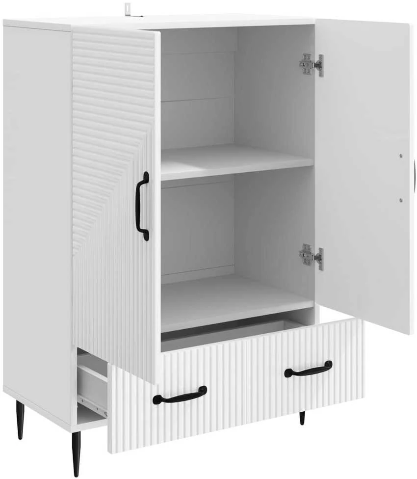 Kabalas Itin blizgi balta 66 x 34,5 x 95 cm Apdirbta mediena