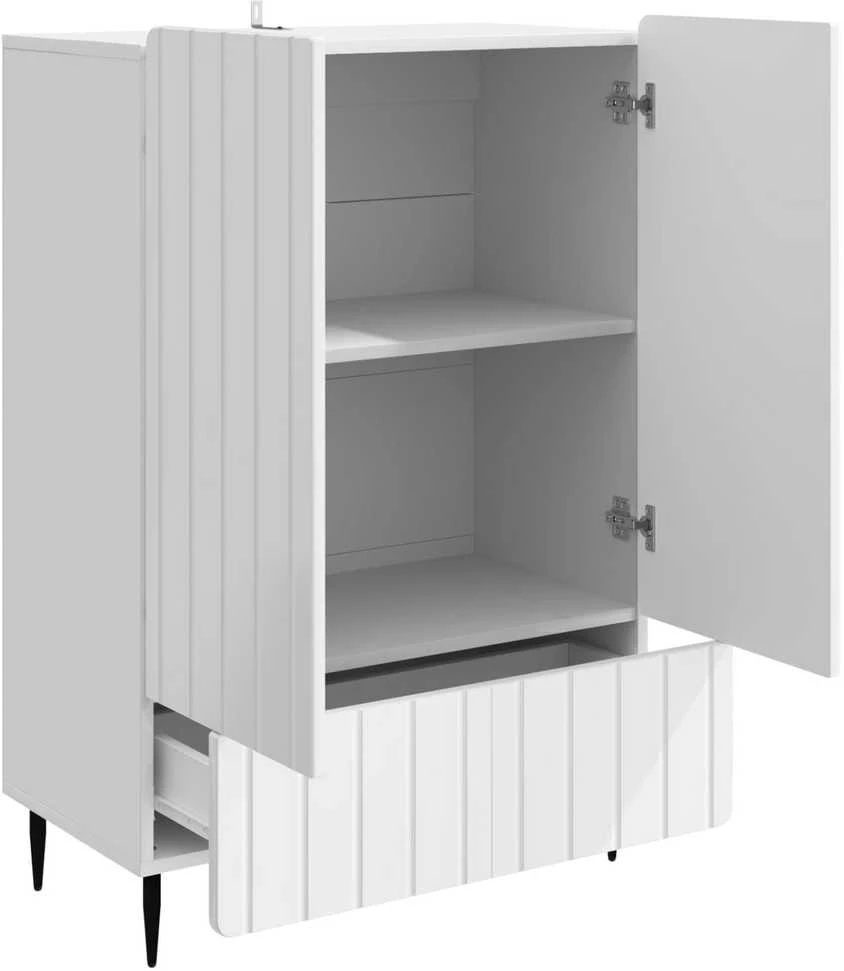Kabalas Itin blizgi balta 66 x 34,5 x 97 cm Apdirbta mediena