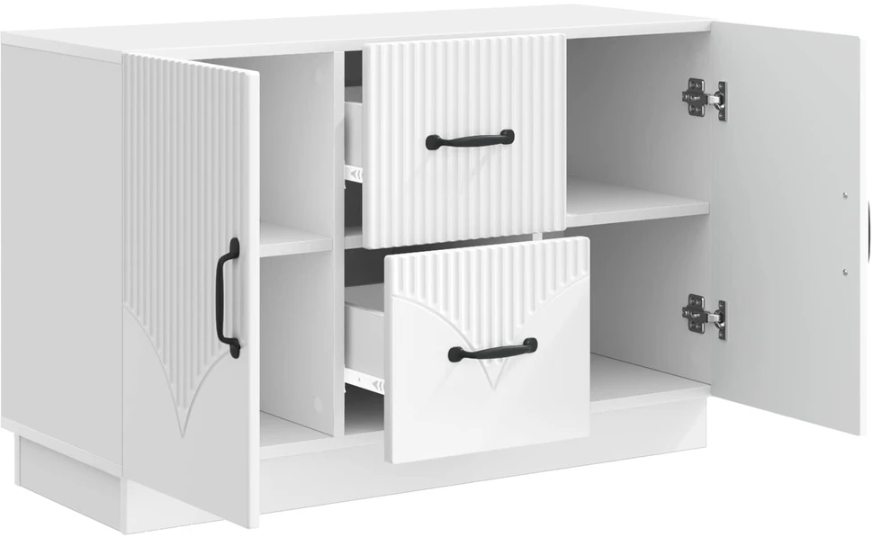 Kabalas Itin blizgi balta 89 x 34,5 x 57 cm Apdirbta mediena
