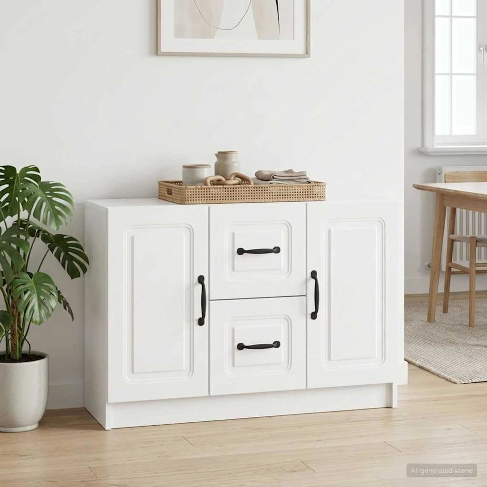 Kabalas Itin blizgi balta 89 x 34,5 x 57 cm Apdirbta mediena