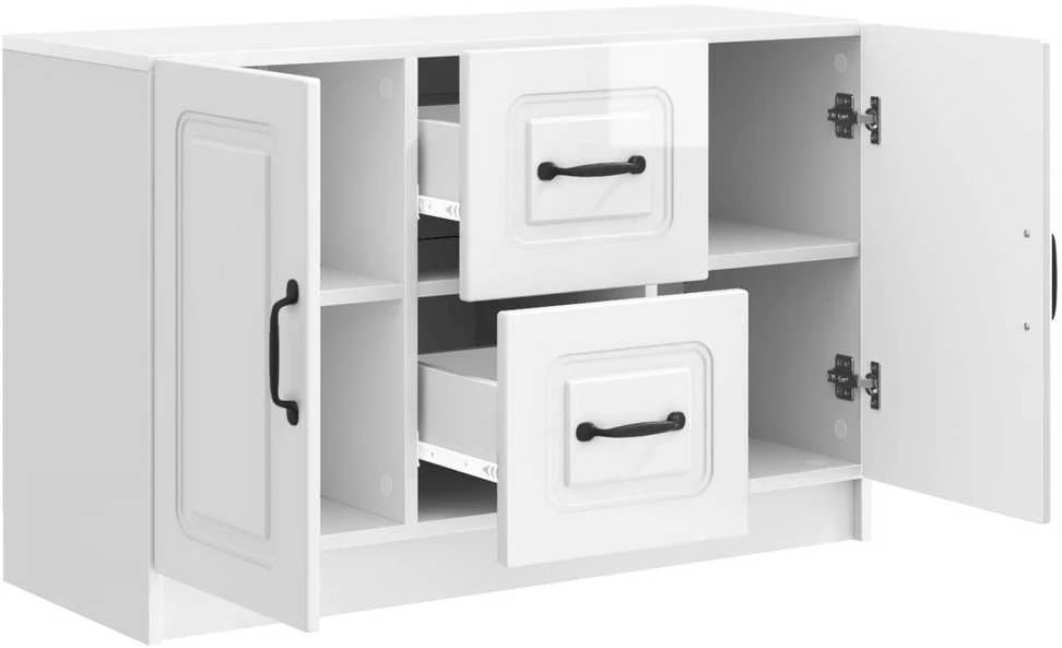 Kabalas Itin blizgi balta 89 x 34,5 x 57 cm Apdirbta mediena