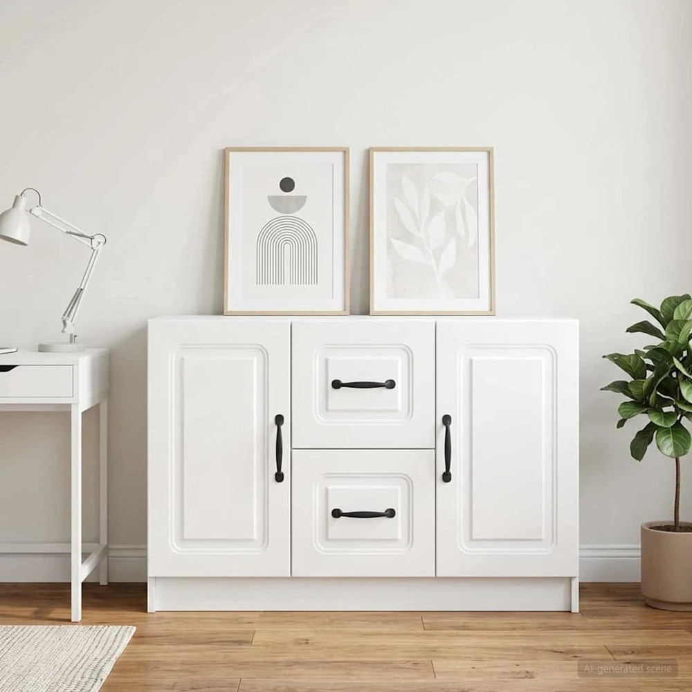 Kabalas Itin blizgi balta 89 x 34,5 x 57 cm Apdirbta mediena