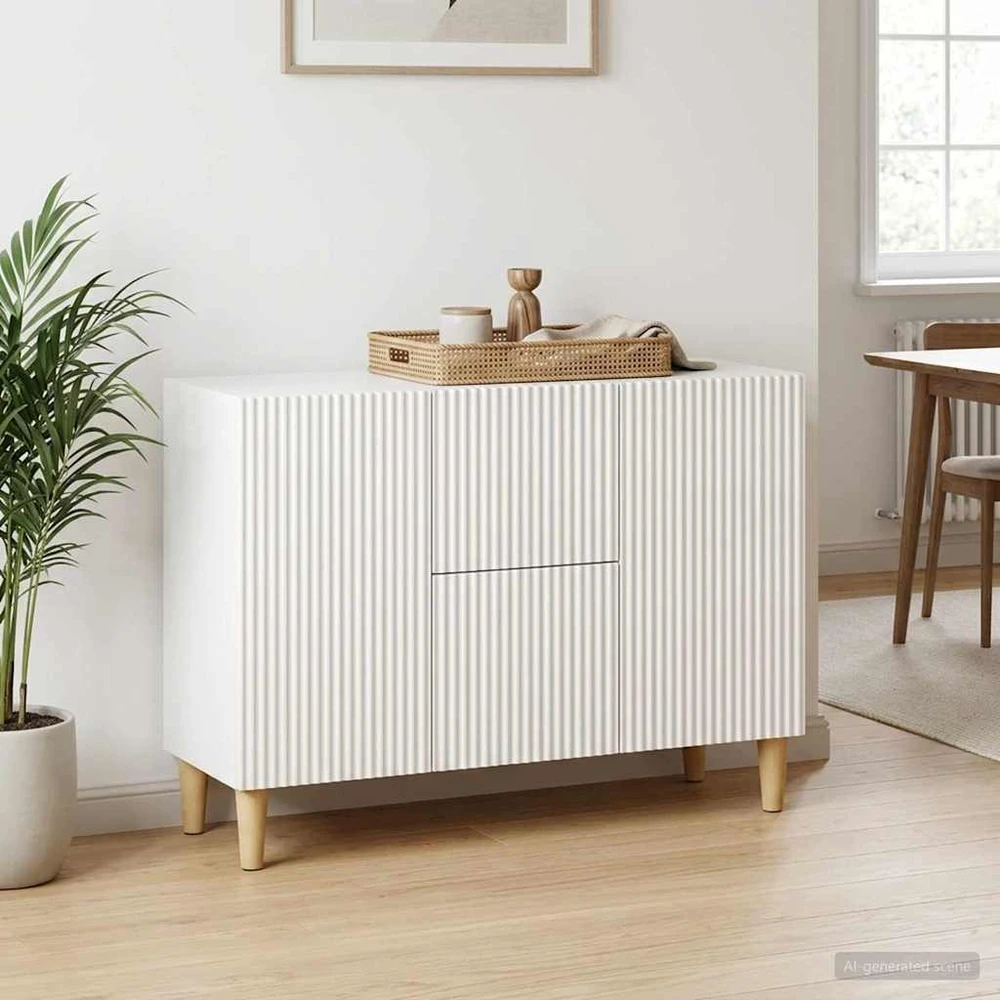Kabalas Itin blizgi balta 89 x 34,5 x 60 cm Apdirbta mediena