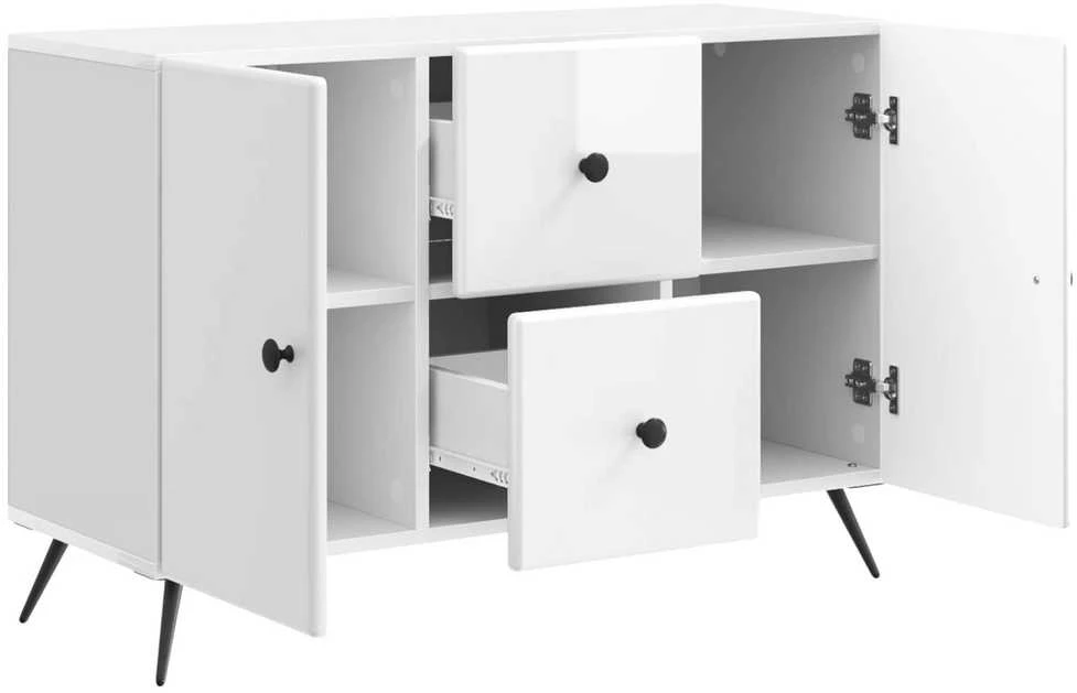 Kabalas Itin blizgi balta 89 x 34,5 x 60 cm Apdirbta mediena