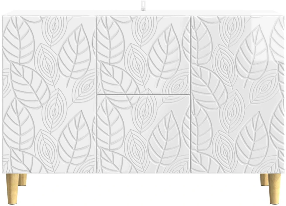 Kabalas Itin blizgi balta 89 x 34,5 x 60 cm Apdirbta mediena