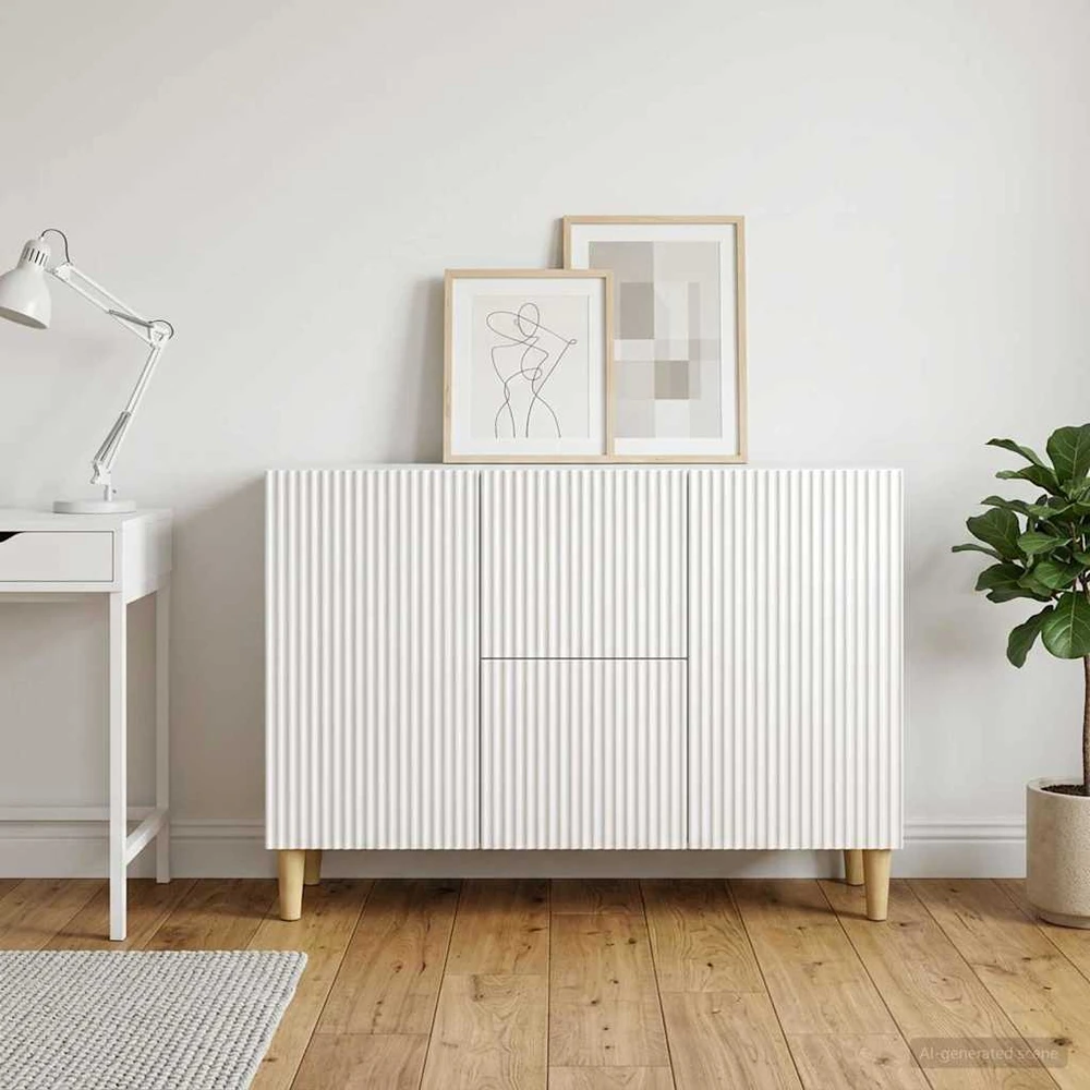 Kabalas Itin blizgi balta 89 x 34,5 x 60 cm Apdirbta mediena