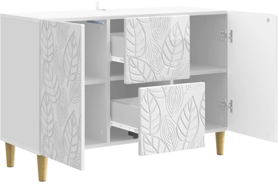 Kabalas Itin blizgi balta 89 x 34,5 x 60 cm Apdirbta mediena