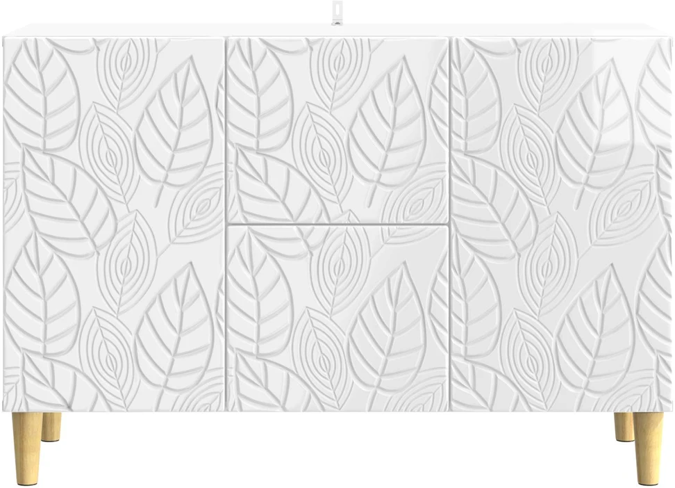Kabalas Itin blizgi balta 89 x 34,5 x 60 cm Apdirbta mediena