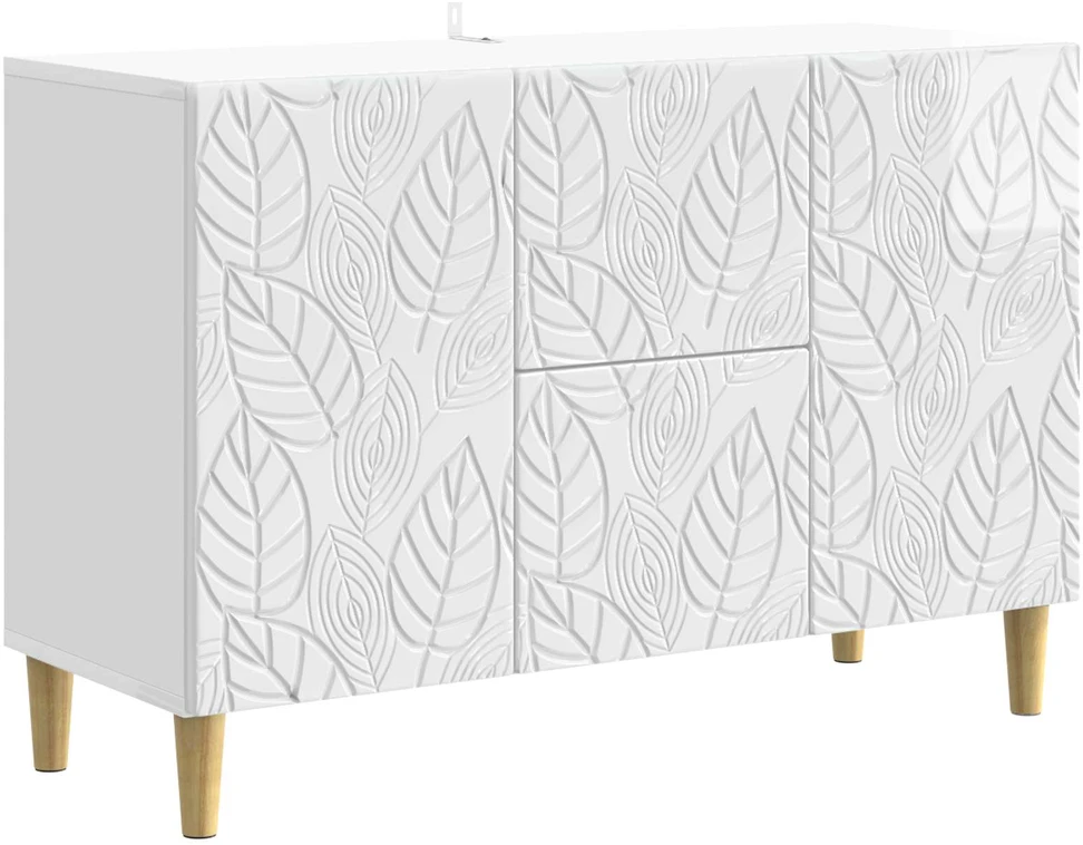 Kabalas Itin blizgi balta 89 x 34,5 x 60 cm Apdirbta mediena