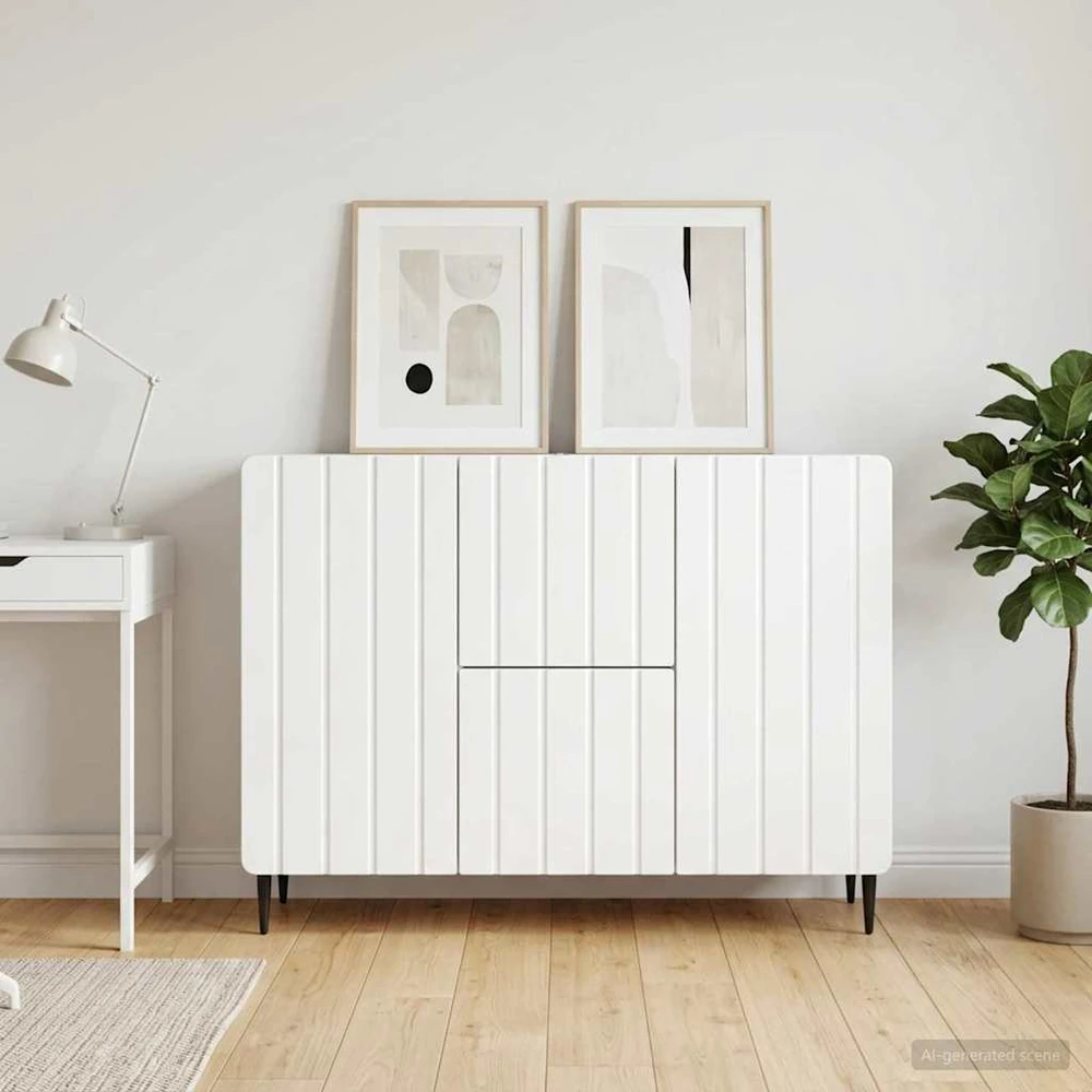 Kabalas Itin blizgi balta 89 x 34,5 x 62 cm Apdirbta mediena