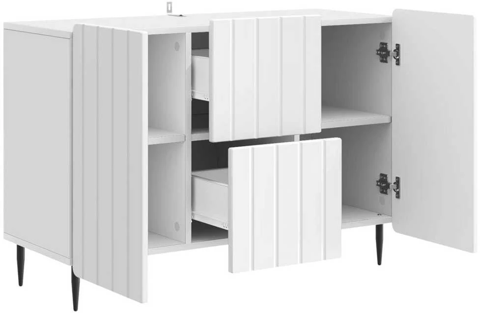 Kabalas Itin blizgi balta 89 x 34,5 x 62 cm Apdirbta mediena