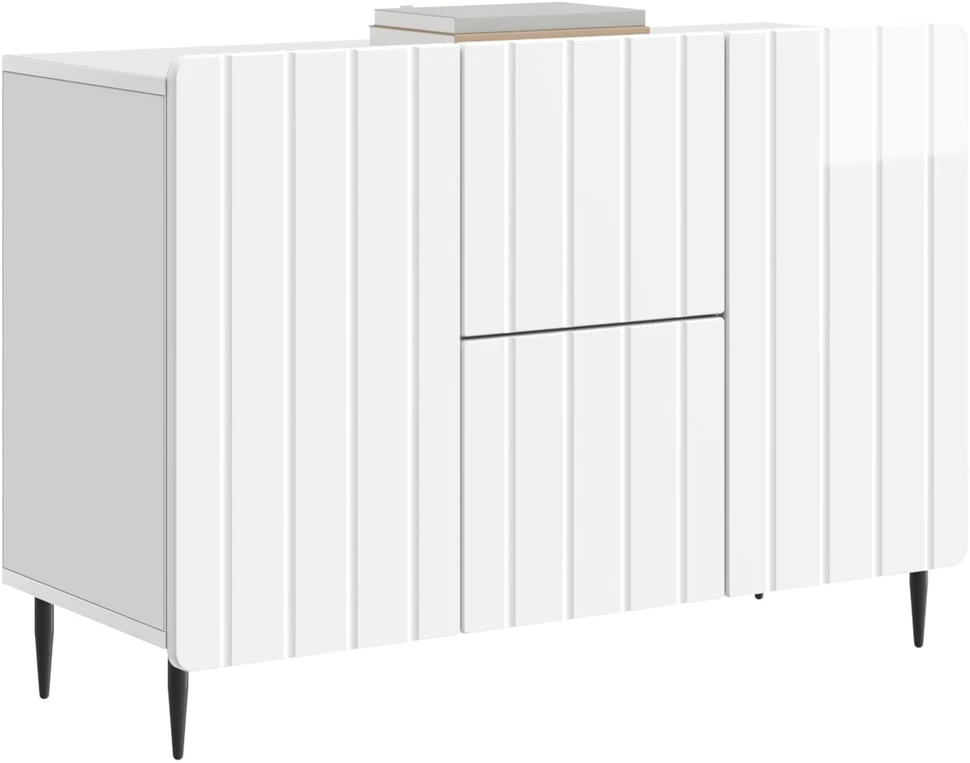 Kabalas Itin blizgi balta 89 x 34,5 x 62 cm Apdirbta mediena