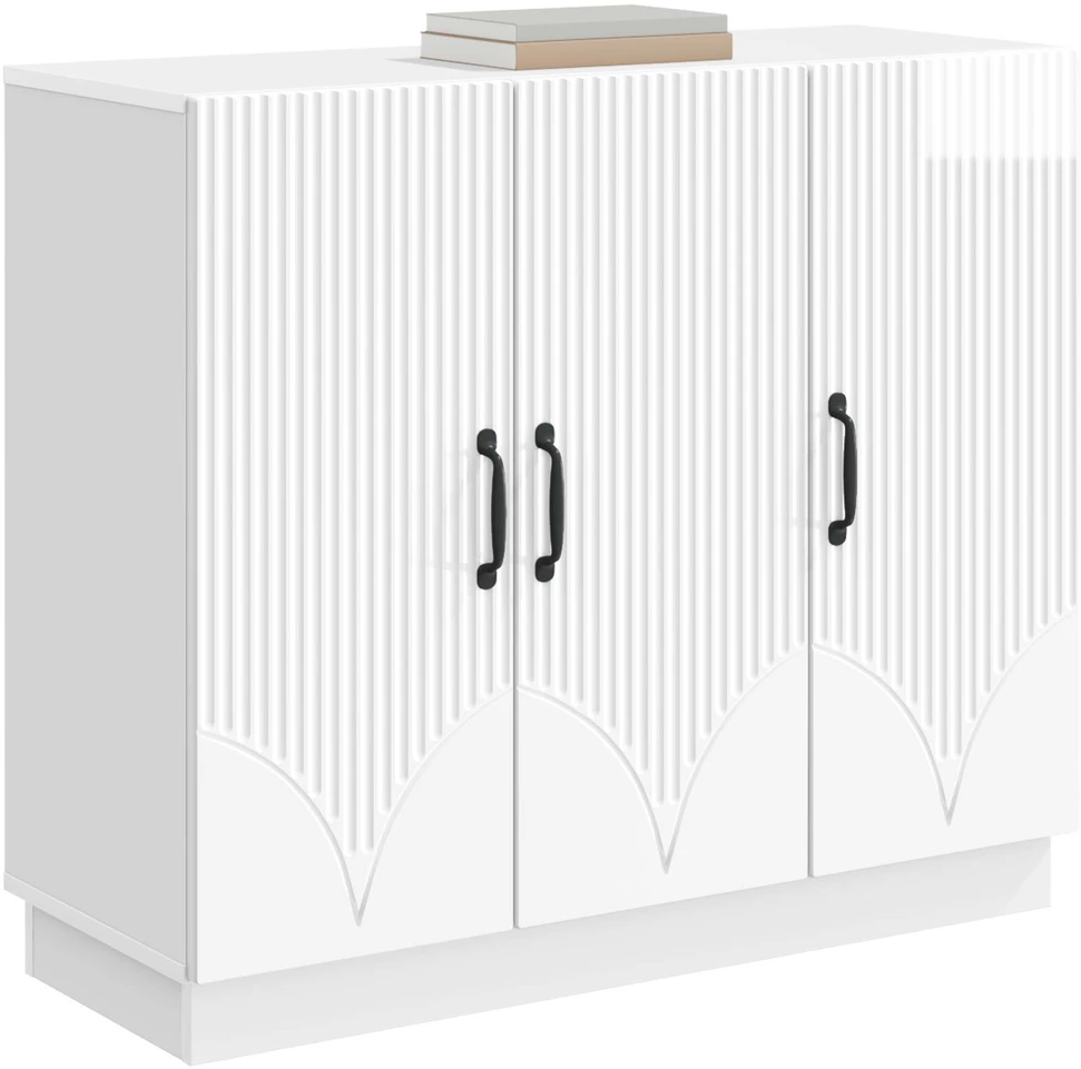 Kabalas Itin blizgi balta 89 x 34,5 x 77 cm Apdirbta mediena