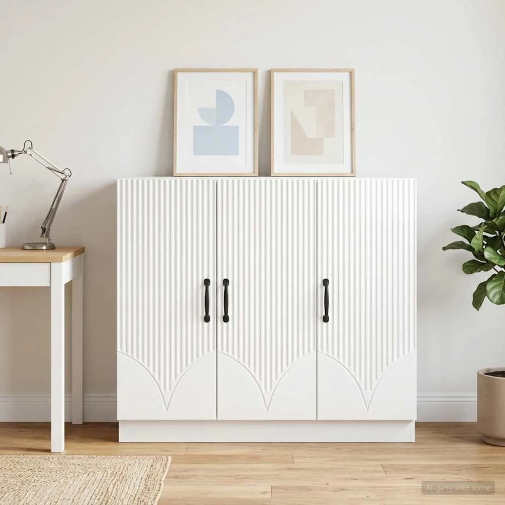 Kabalas Itin blizgi balta 89 x 34,5 x 77 cm Apdirbta mediena
