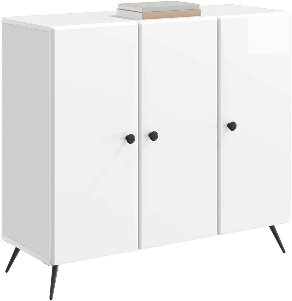Kabalas Itin blizgi balta 89 x 34,5 x 80 cm Apdirbta mediena
