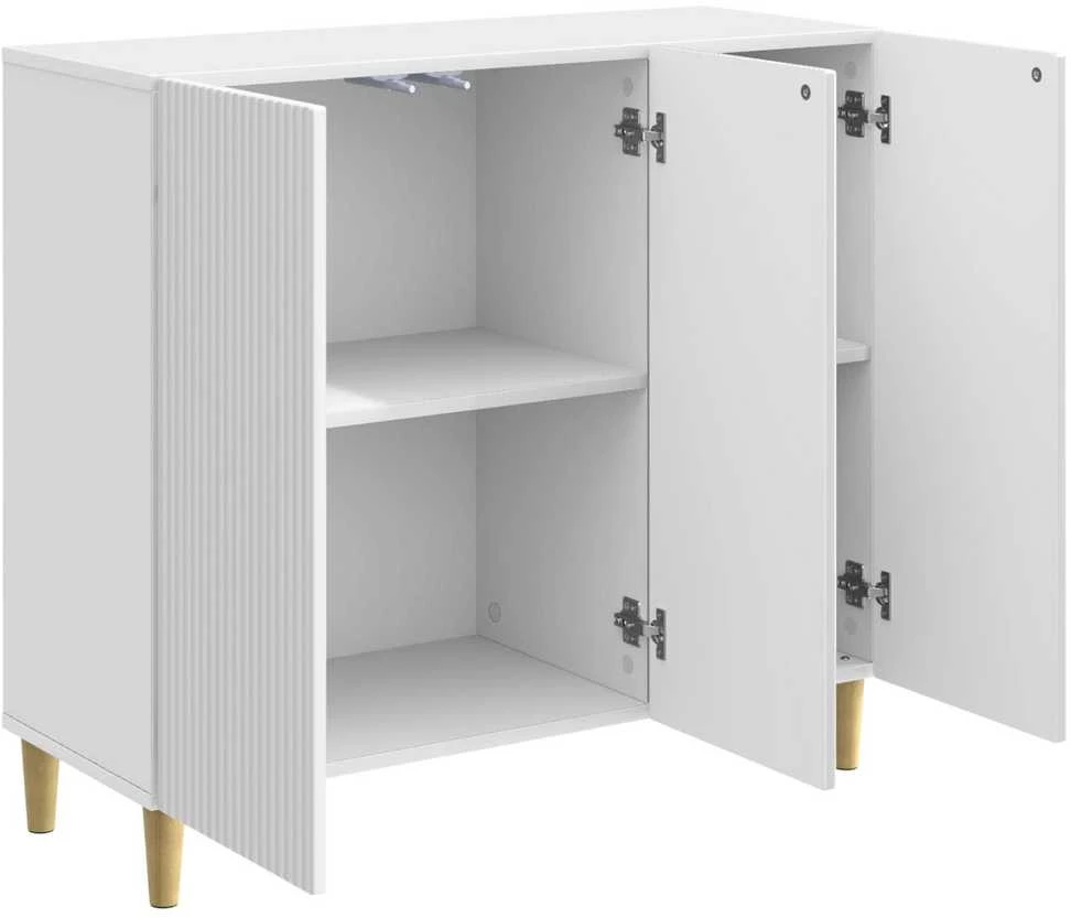 Kabalas Itin blizgi balta 89 x 34,5 x 80 cm Apdirbta mediena