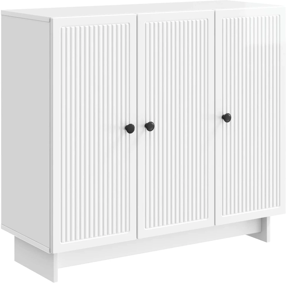 Kabalas Itin blizgi balta 89 x 34,5 x 80 cm Apdirbta mediena