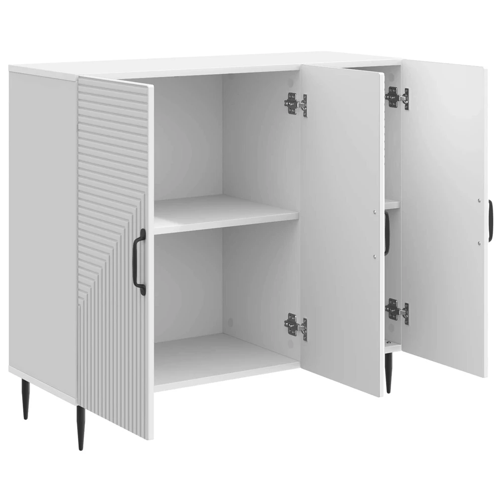Kabalas Itin blizgi balta 89 x 34,5 x 80 cm Apdirbta mediena