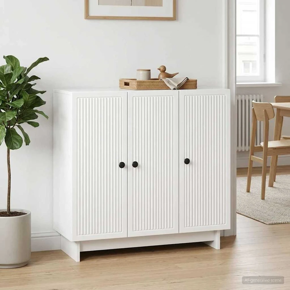 Kabalas Itin blizgi balta 89 x 34,5 x 80 cm Apdirbta mediena