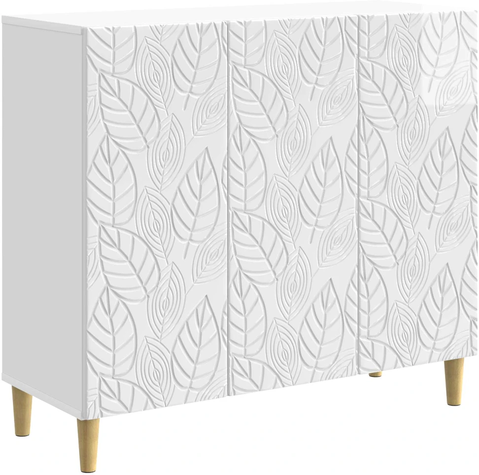 Kabalas Itin blizgi balta 89 x 34,5 x 80 cm Apdirbta mediena