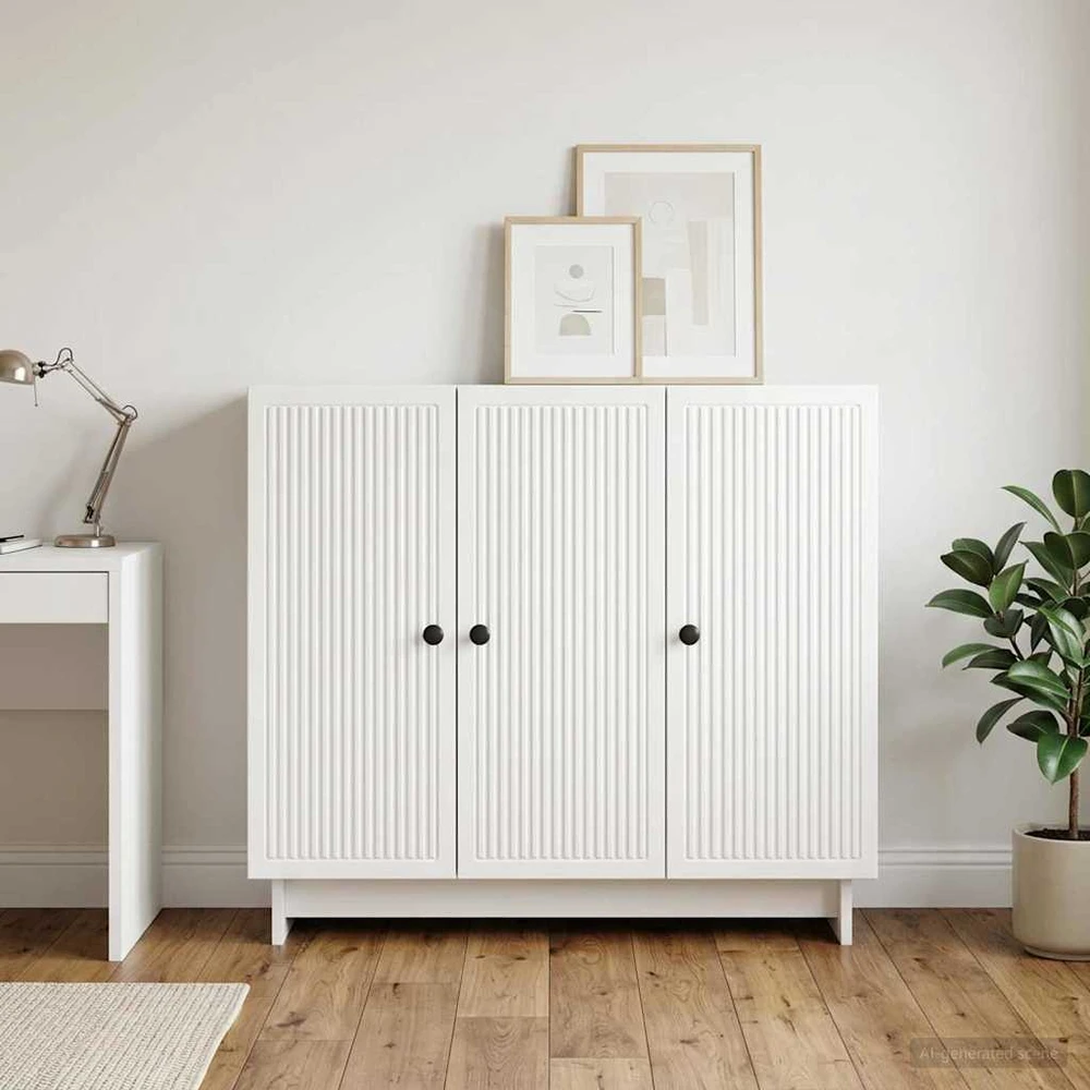 Kabalas Itin blizgi balta 89 x 34,5 x 80 cm Apdirbta mediena
