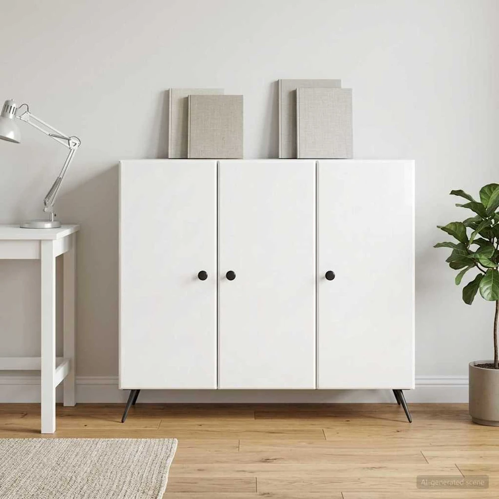 Kabalas Itin blizgi balta 89 x 34,5 x 80 cm Apdirbta mediena