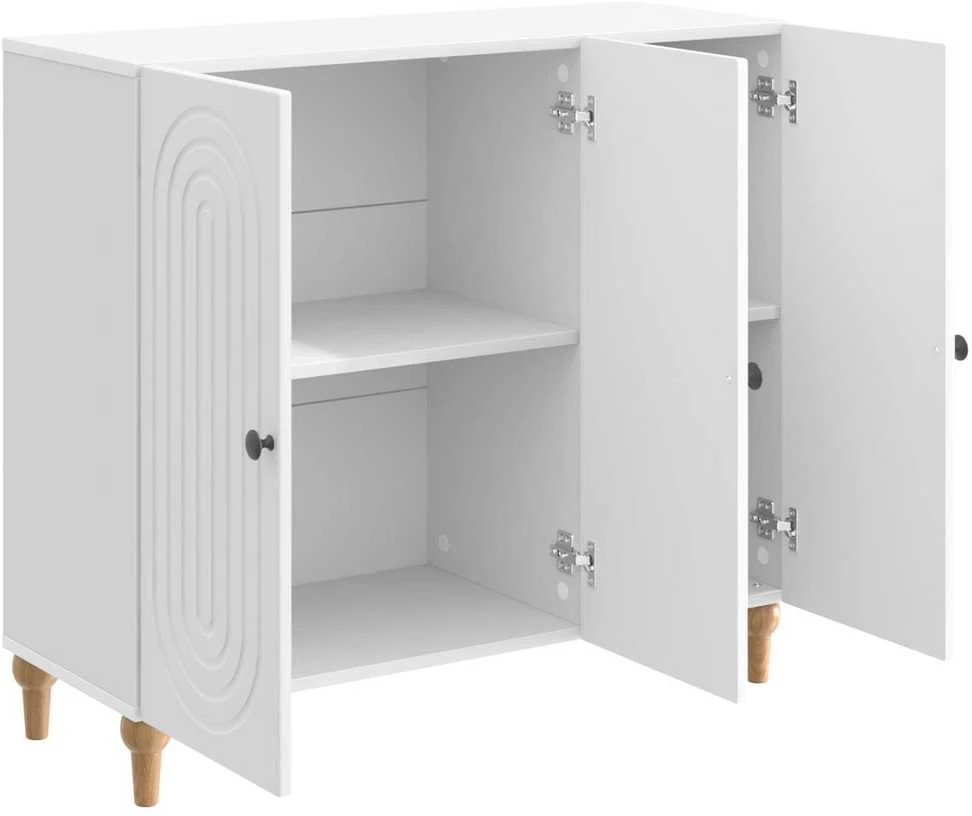 Kabalas Itin blizgi balta 89 x 34,5 x 80 cm Apdirbta mediena
