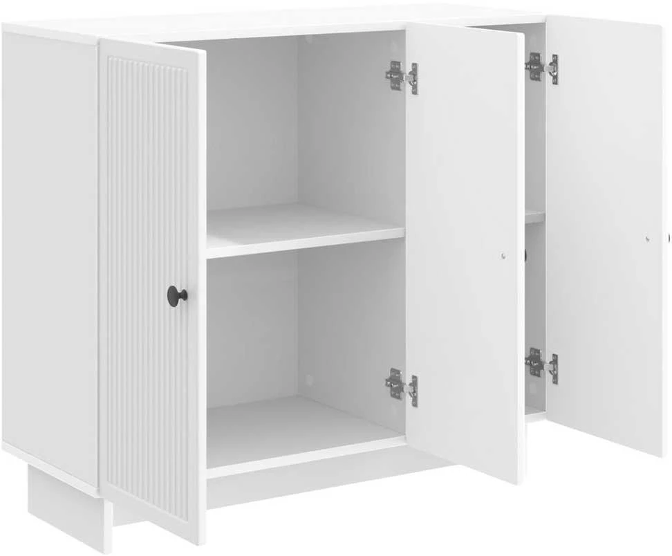 Kabalas Itin blizgi balta 89 x 34,5 x 80 cm Apdirbta mediena