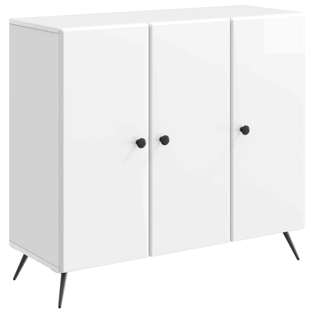 Kabalas Itin blizgi balta 89 x 34,5 x 80 cm Apdirbta mediena