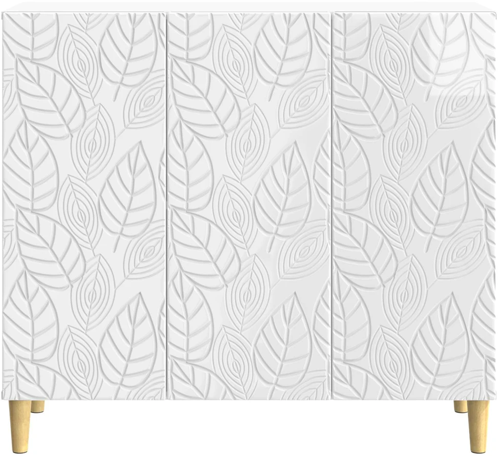 Kabalas Itin blizgi balta 89 x 34,5 x 80 cm Apdirbta mediena