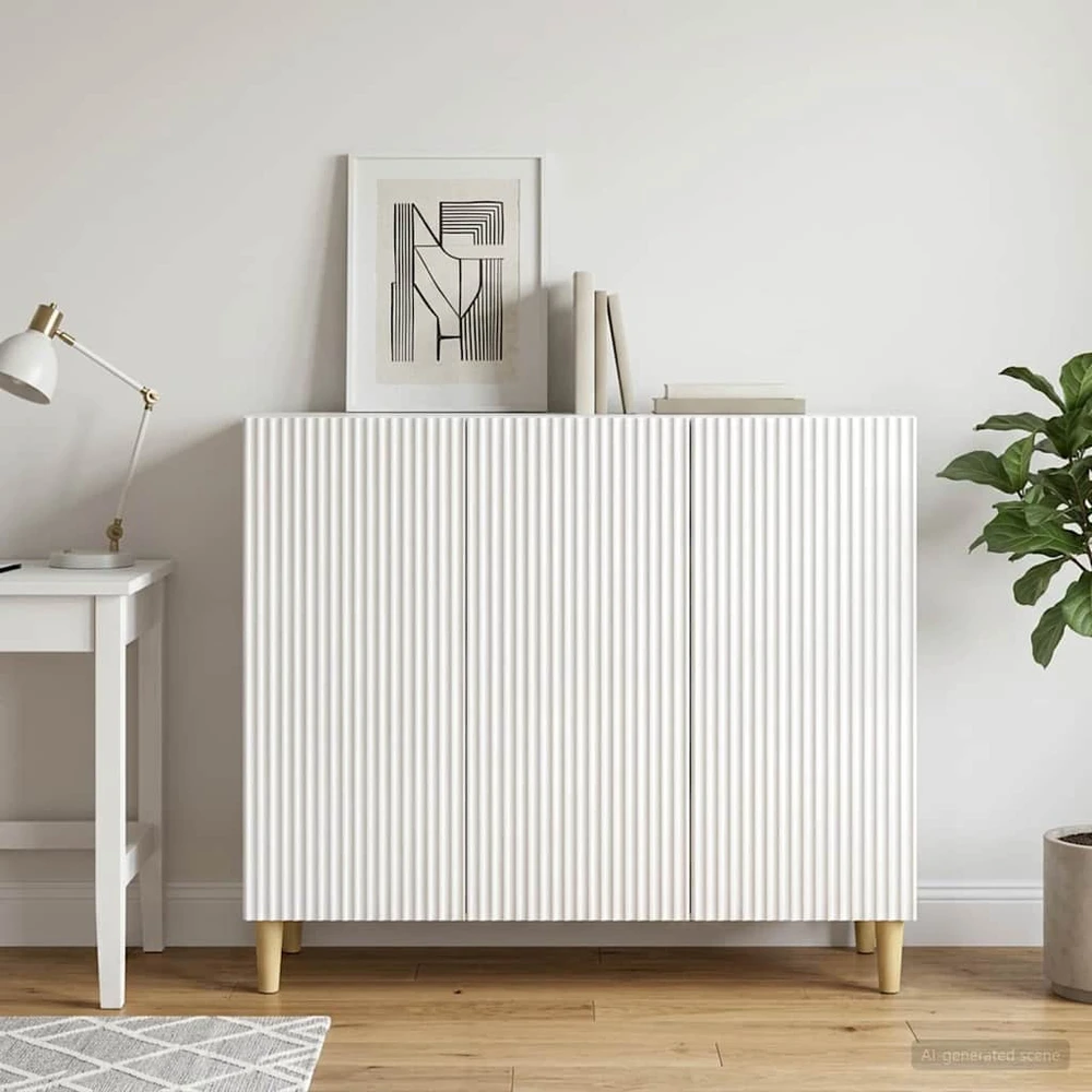 Kabalas Itin blizgi balta 89 x 34,5 x 80 cm Apdirbta mediena