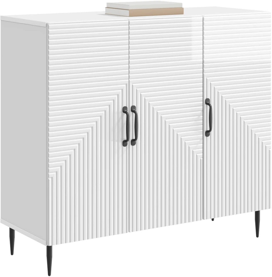 Kabalas Itin blizgi balta 89 x 34,5 x 80 cm Apdirbta mediena