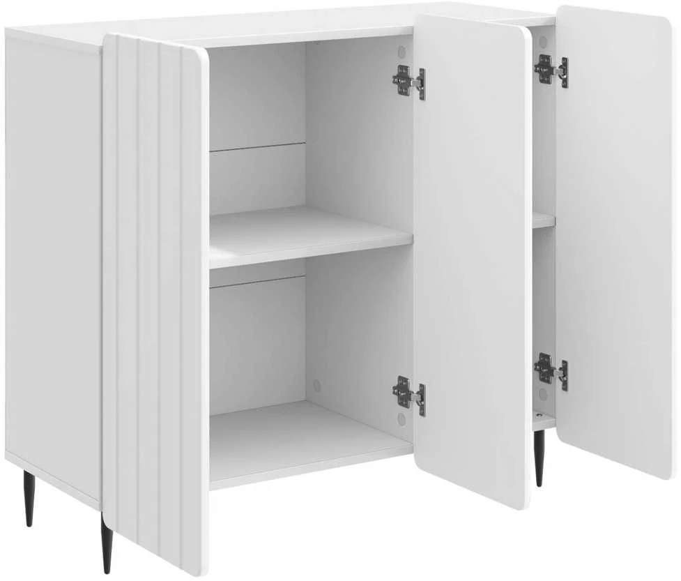 Kabalas Itin blizgi balta 89 x 34,5 x 82 cm Apdirbta mediena
