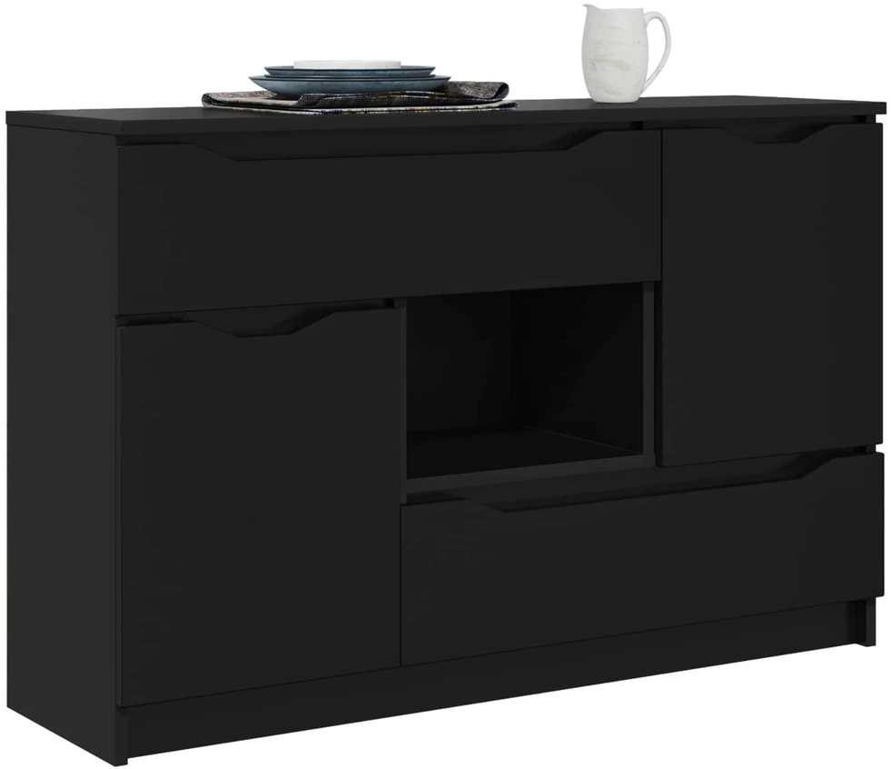 Kabalas Juoda 100 x 30 x 65,6 Apdirbta mediena