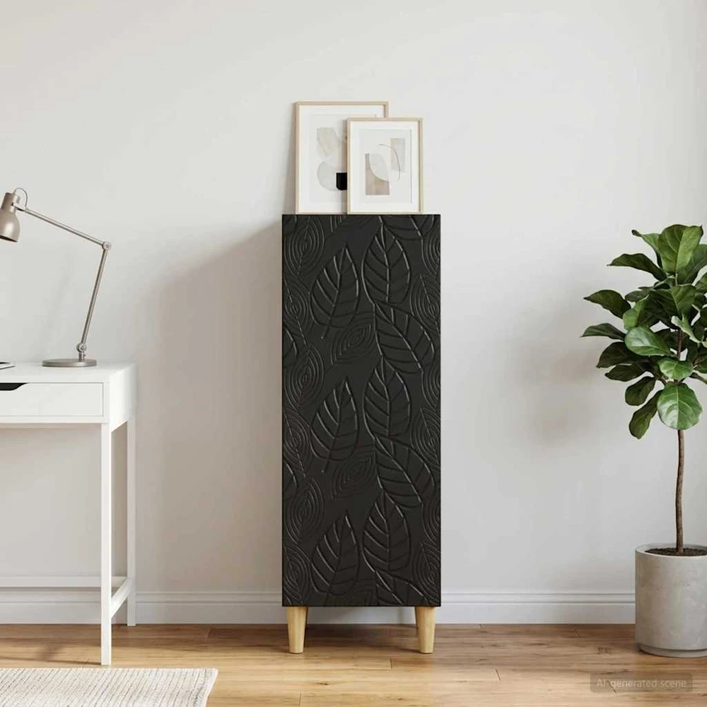 Kabalas Juoda 33 x 34,5 x 90 cm Apdirbta mediena