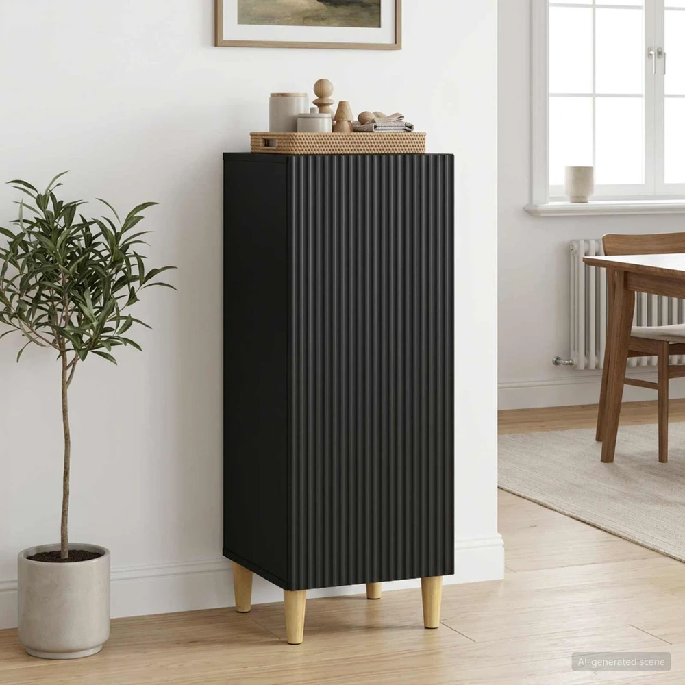 Kabalas Juoda 33 x 34,5 x 90 cm Apdirbta mediena