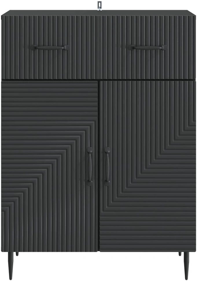 Kabalas Juoda 66 x 34,5 x 89,5 cm Apdirbta mediena