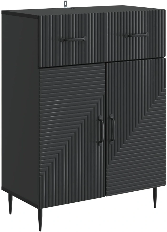 Kabalas Juoda 66 x 34,5 x 89,5 cm Apdirbta mediena