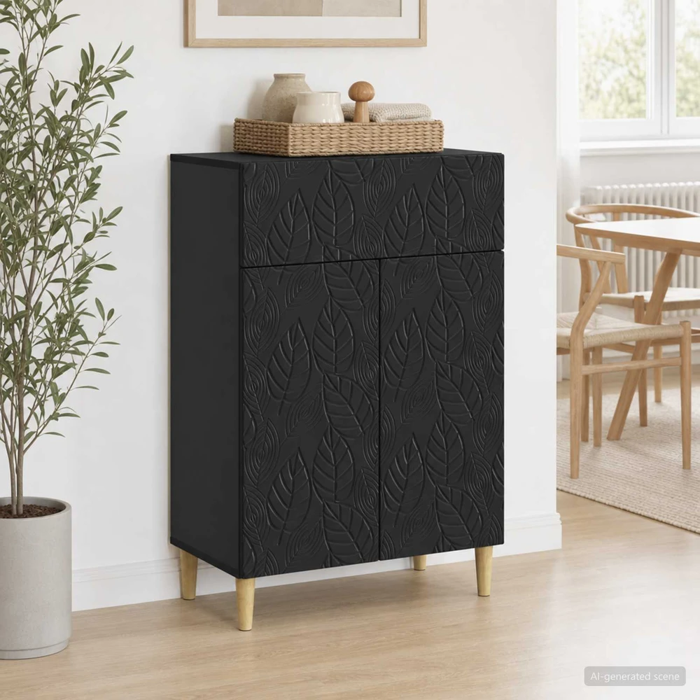 Kabalas Juoda 66 x 34,5 x 90 cm Apdirbta mediena