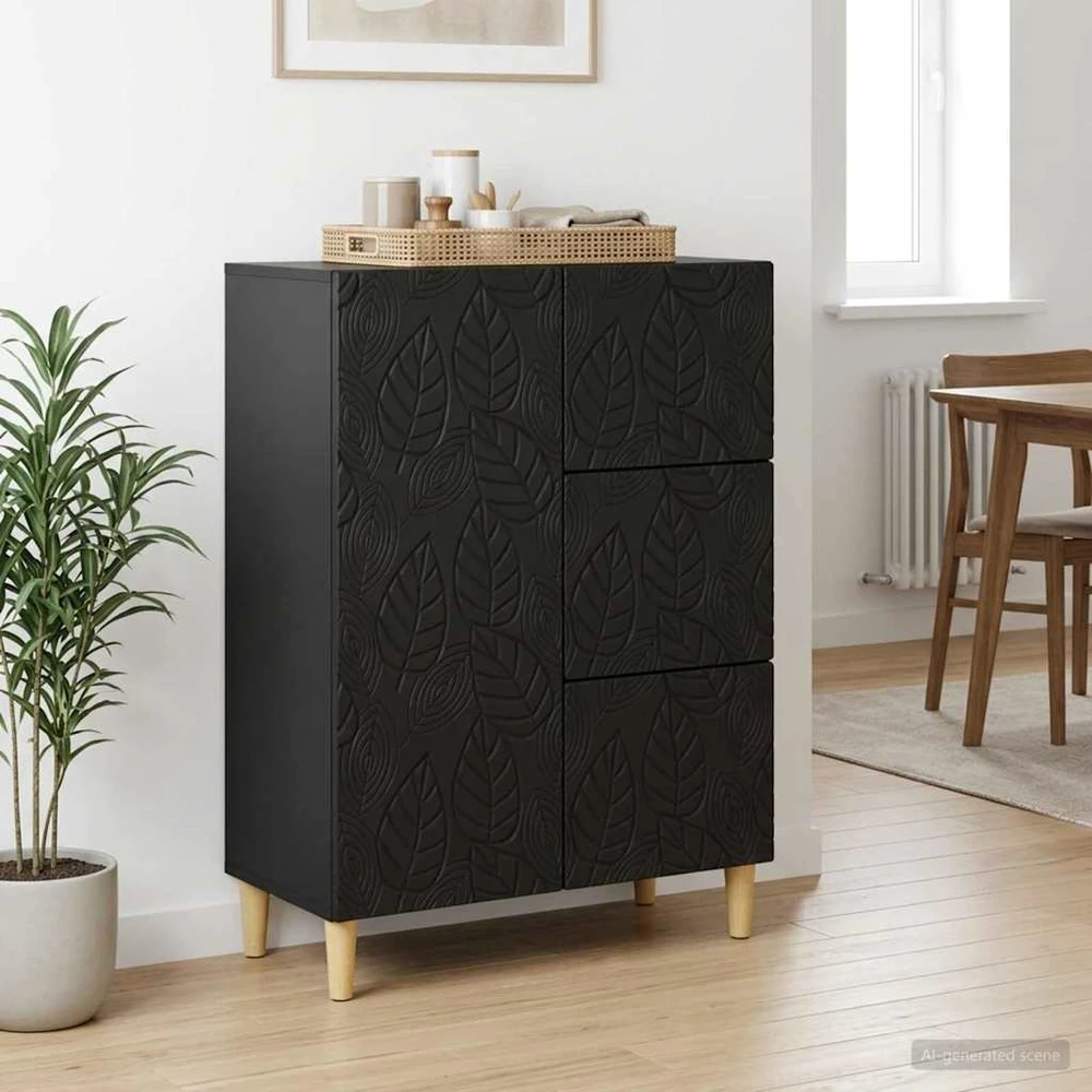 Kabalas Juoda 66 x 34,5 x 90 cm Apdirbta mediena