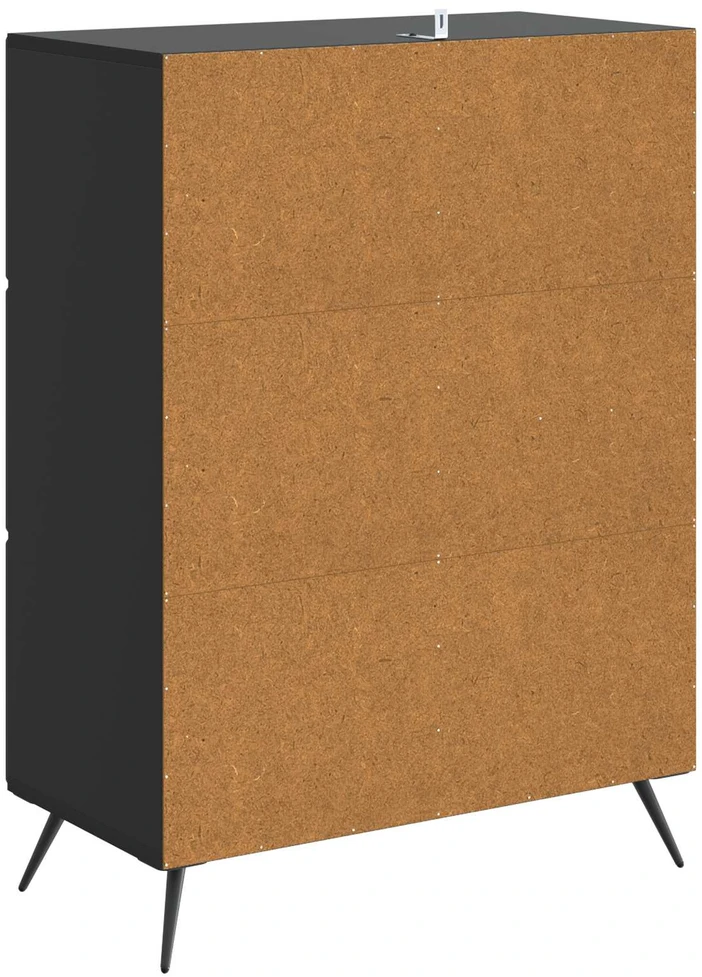 Kabalas Juoda 66 x 34,5 x 90 cm Apdirbta mediena