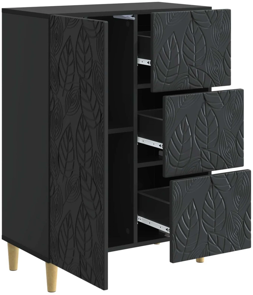Kabalas Juoda 66 x 34,5 x 90 cm Apdirbta mediena
