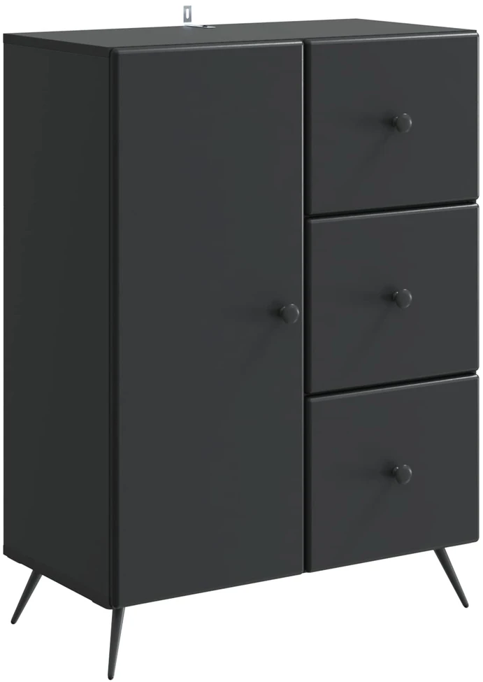 Kabalas Juoda 66 x 34,5 x 90 cm Apdirbta mediena