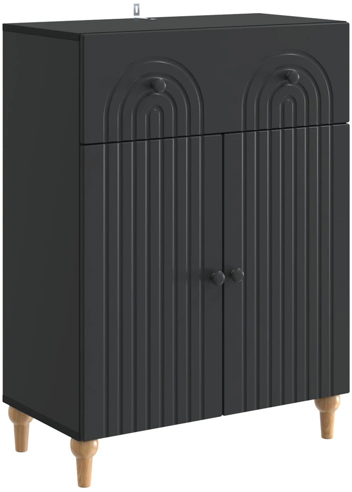 Kabalas Juoda 66 x 34,5 x 90 cm Apdirbta mediena