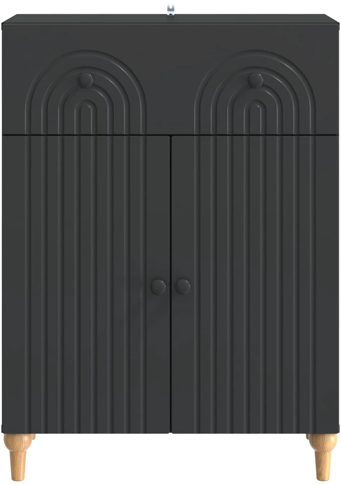 Kabalas Juoda 66 x 34,5 x 90 cm Apdirbta mediena