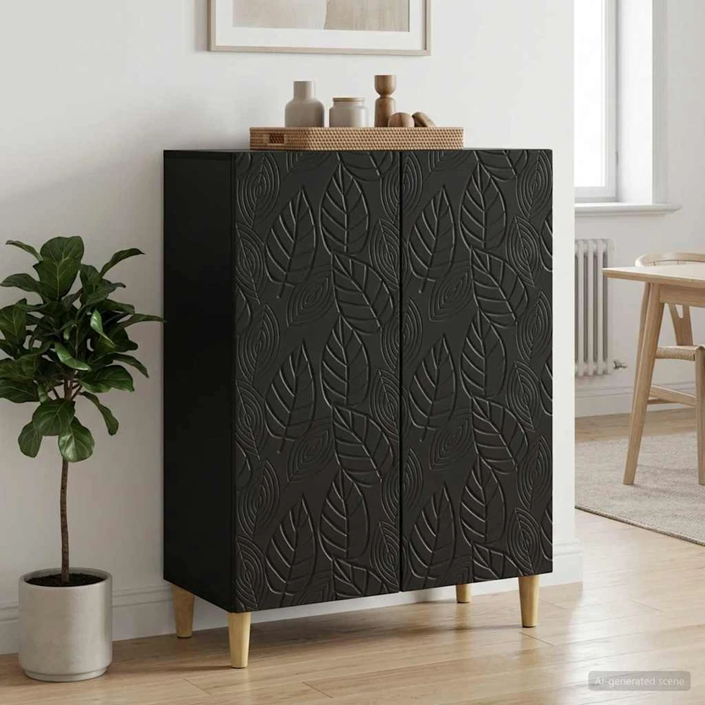 Kabalas Juoda 66 x 34,5 x 90 cm Apdirbta mediena