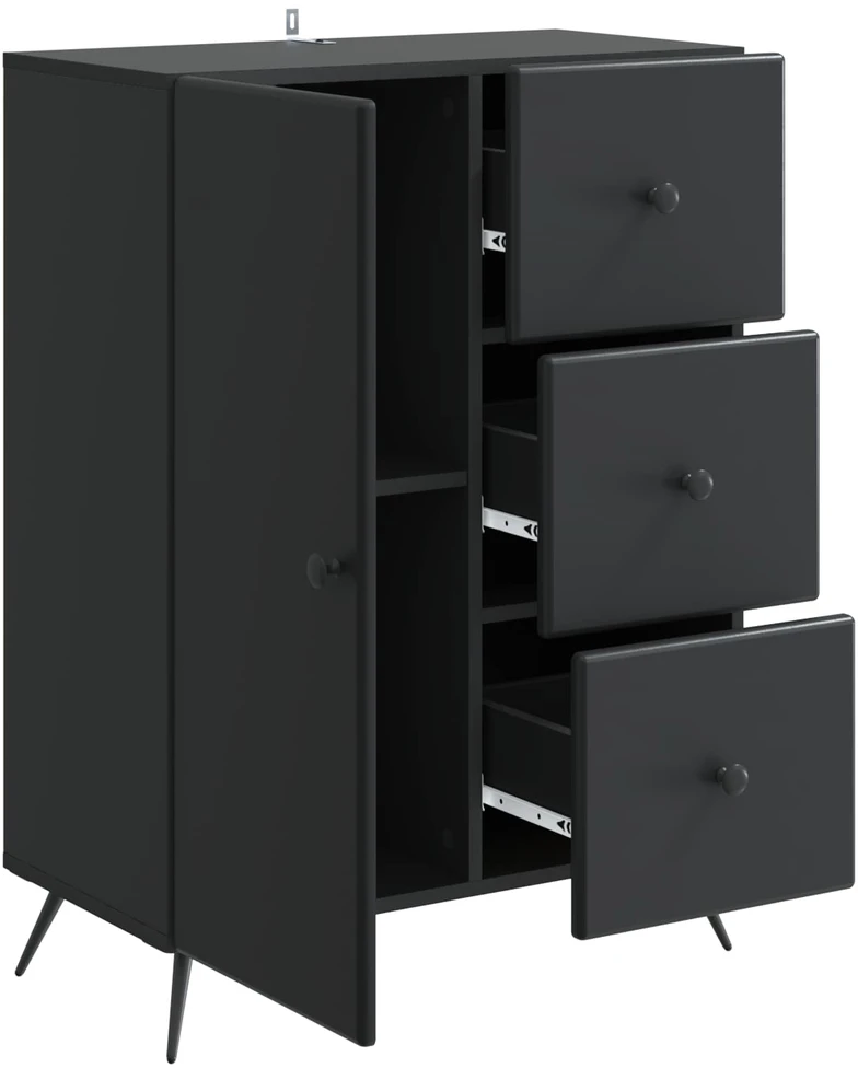 Kabalas Juoda 66 x 34,5 x 90 cm Apdirbta mediena