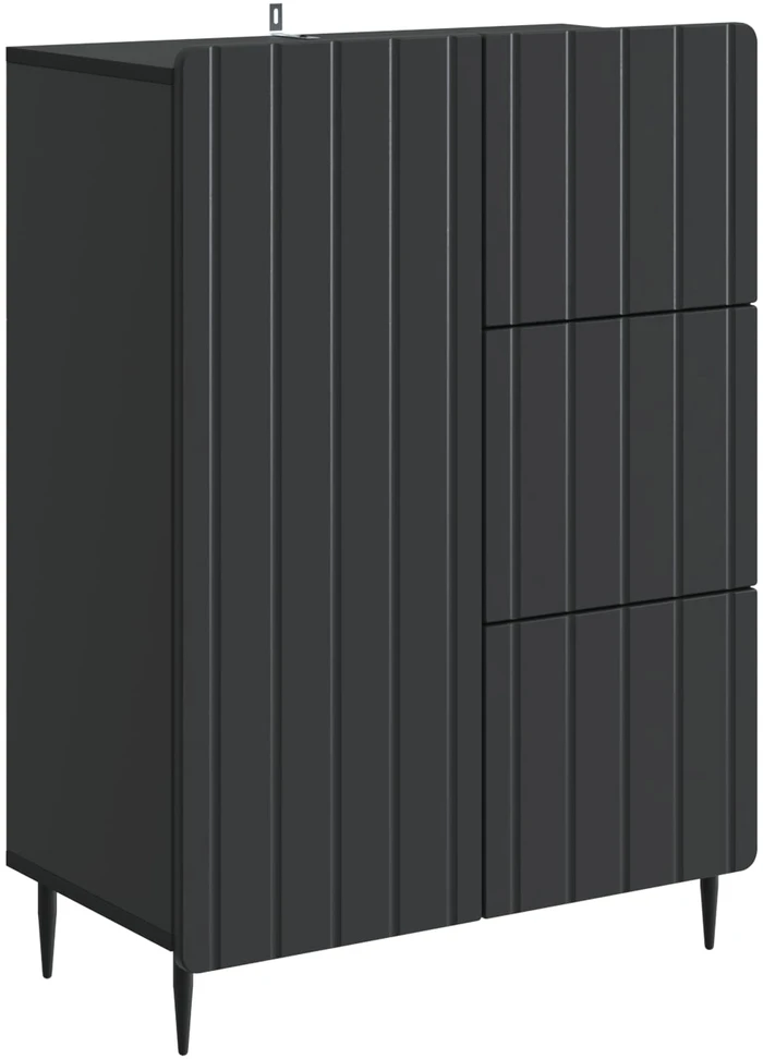 Kabalas Juoda 66 x 34,5 x 91,5 cm Apdirbta mediena