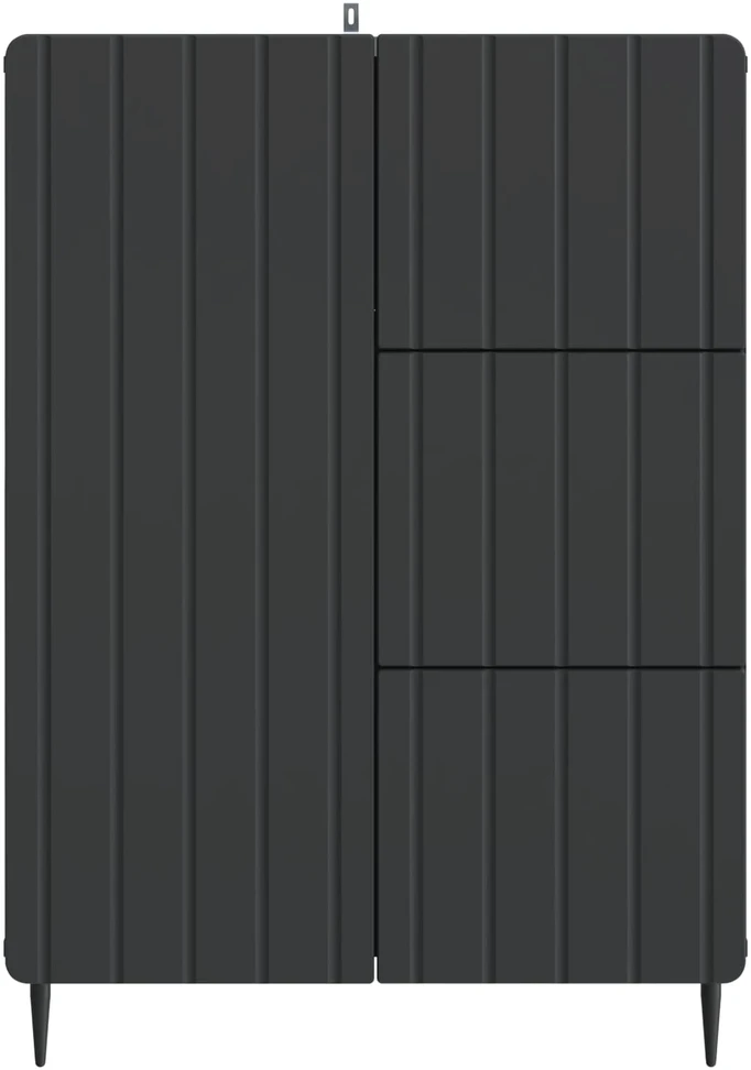 Kabalas Juoda 66 x 34,5 x 91,5 cm Apdirbta mediena