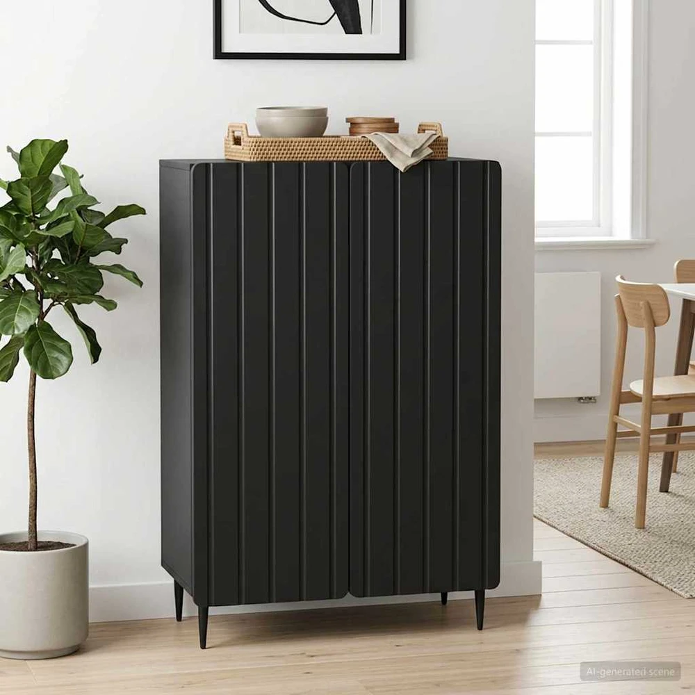 Kabalas Juoda 66 x 34,5 x 92 cm Apdirbta mediena